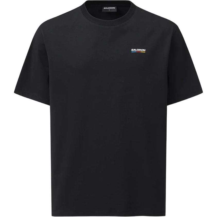 SALOMON UNI T Shirts Unisex Black Crew Neck