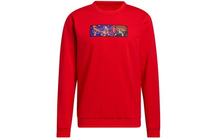 Adidas Adidas Sweatshirts Men's Light Scarlet Crew Neck Moderate Regular