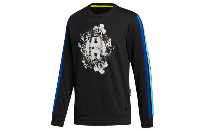 Adidas Adidas Sweatshirts Men's Black Crew Neck Moderate Regular