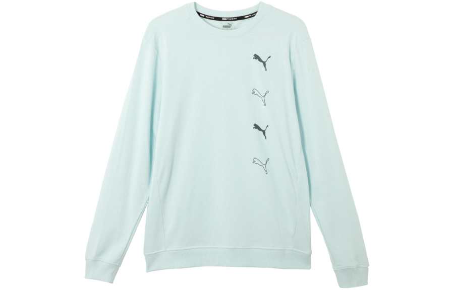 PUMA PUMA Sweatshirts Men's Blue Crew Neck Moderate Regular