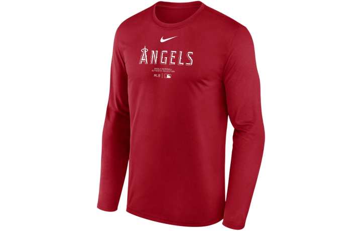 Nike Nike Los Angeles Angels Authentic Collection Practice Men's Nike Dri-FIT Mlb Long-Sleeve T-Shirt