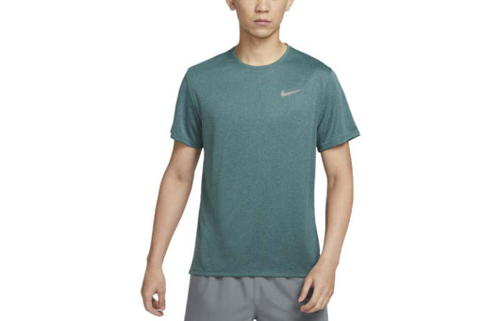 Nike Nike DRI FIT UVMILER Running T Shirt Men's Vintage Green