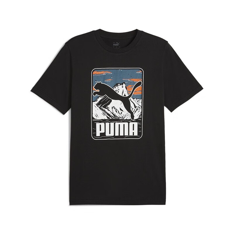 PUMA PUMA GRAPHICS T Shirt Men's Black
