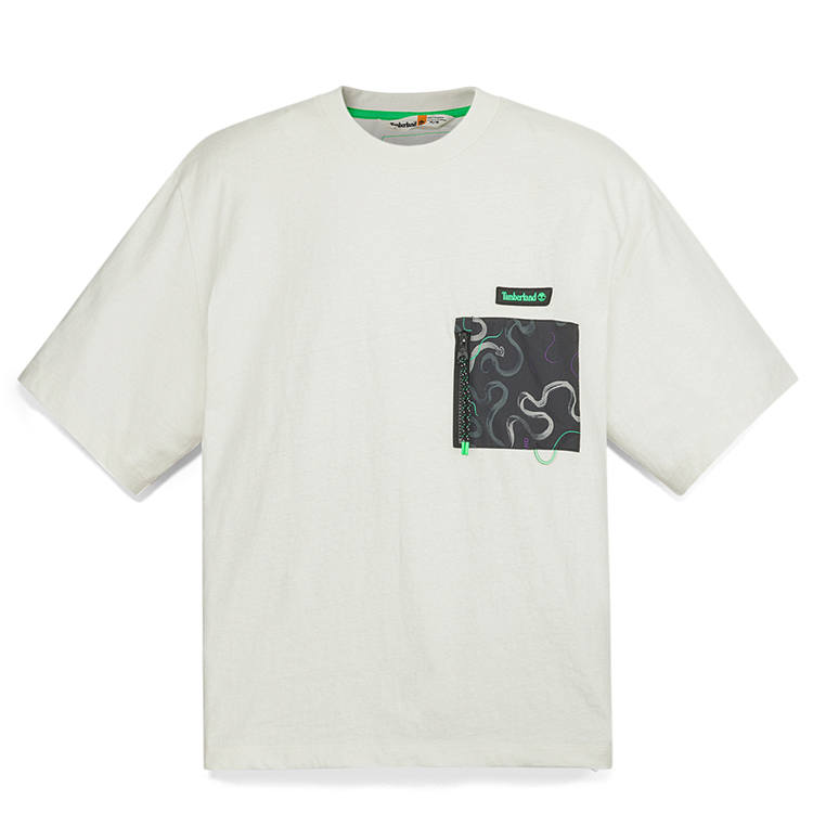 Timberland T Shirt Men's Vintage White