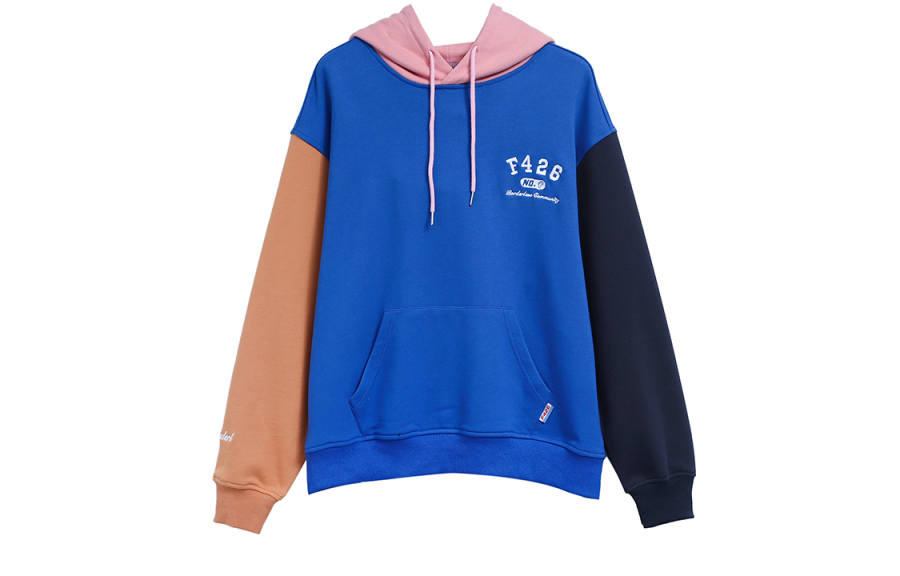 F426 F426 Hooded Loose Fit Regular Sweatshirt Unisex Multicolor
