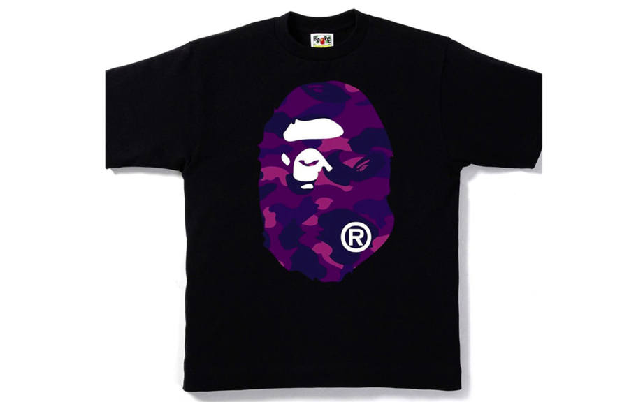 A BATHING APE Head Series T Shirt Unisex Black