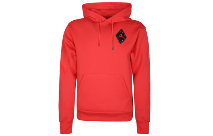 Jordan Jordan Sweatshirts Men's Orange Red Hooded Moderate Regular