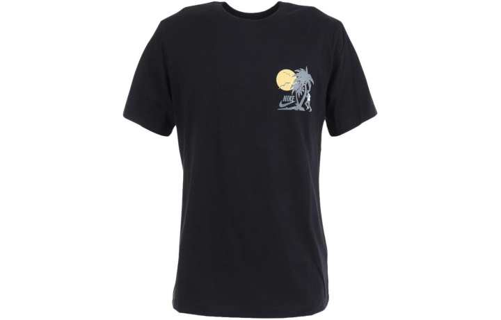 Nike Nike T Shirts Men's Black Crew Neck Moderate Straight Fit
