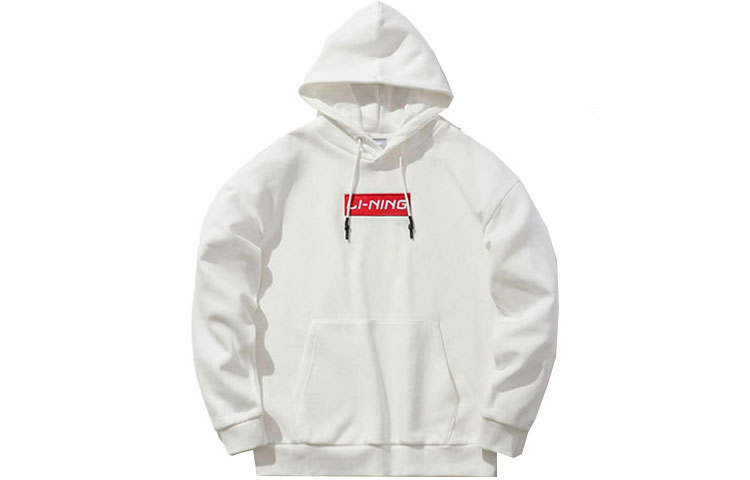 Li-Ning Li Ning Fleece Lined Thermal Long Sleeved Sweatshirt Unisex Ivory
