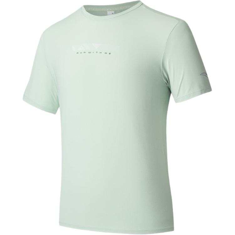 Anta Running Collection T Shirt Men's Light Sea Foam Green
