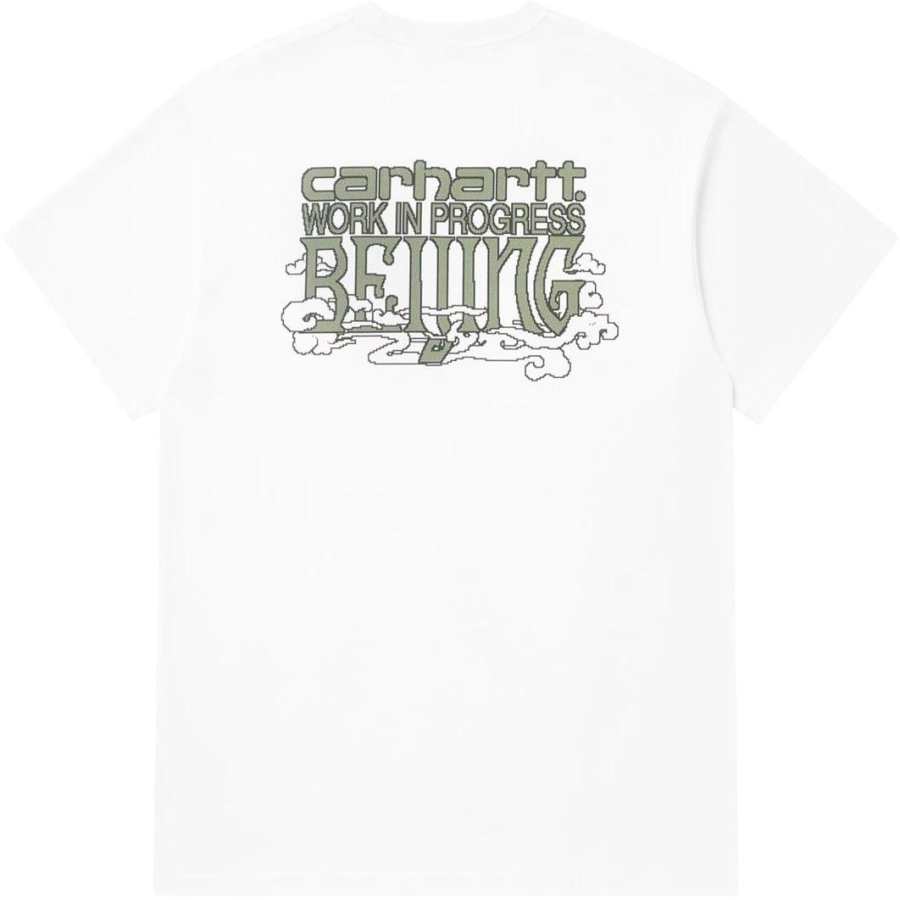 Carhartt WIP T Shirts Unisex White Crew Neck Moderate