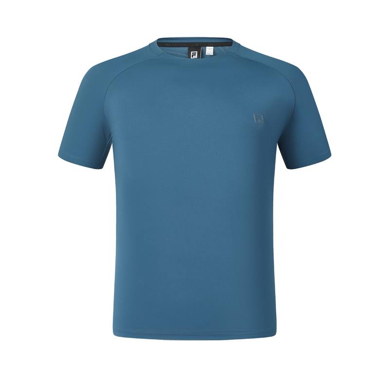 FILA T Shirts Men's Ice Dusty Blue Crew Neck Moderate Straight Fit