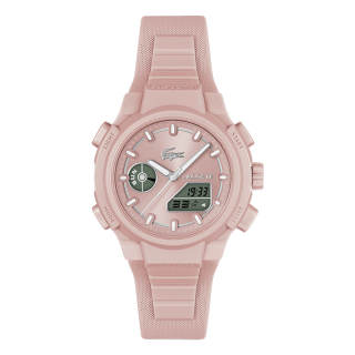 LACOSTE L33 Quartz Movement Silicone Strap Pink Watch Dial Women's Watch ['100', 301050]m Waterproof