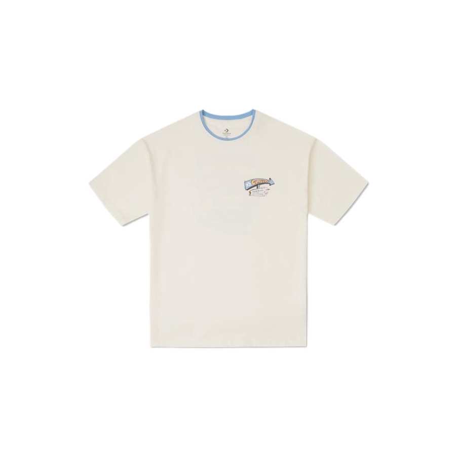 Converse Converse T Shirts Men's Brown A01 Crew Neck