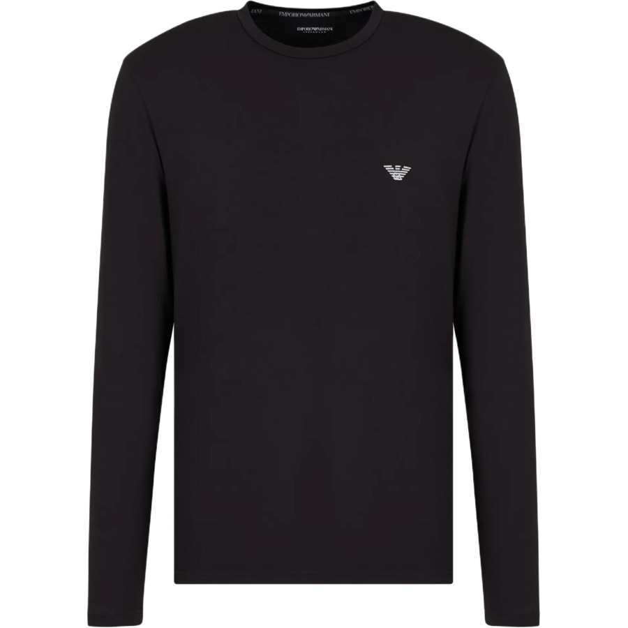 EMPORIO ARMANI Fitted Loungewear Top In Cosy Modal