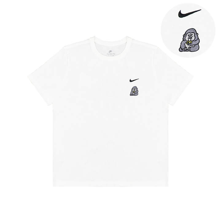 Nike Nike T Shirts Unisex White Crew Neck Moderate Straight Fit