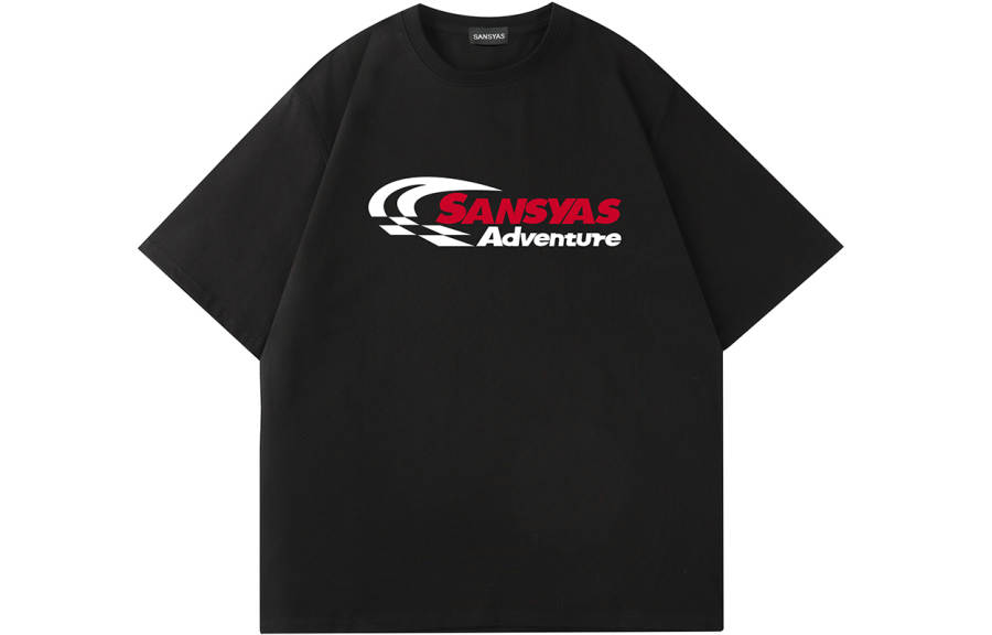 SANSYAS T Shirts Unisex Crew Neck Moderate Straight Fit
