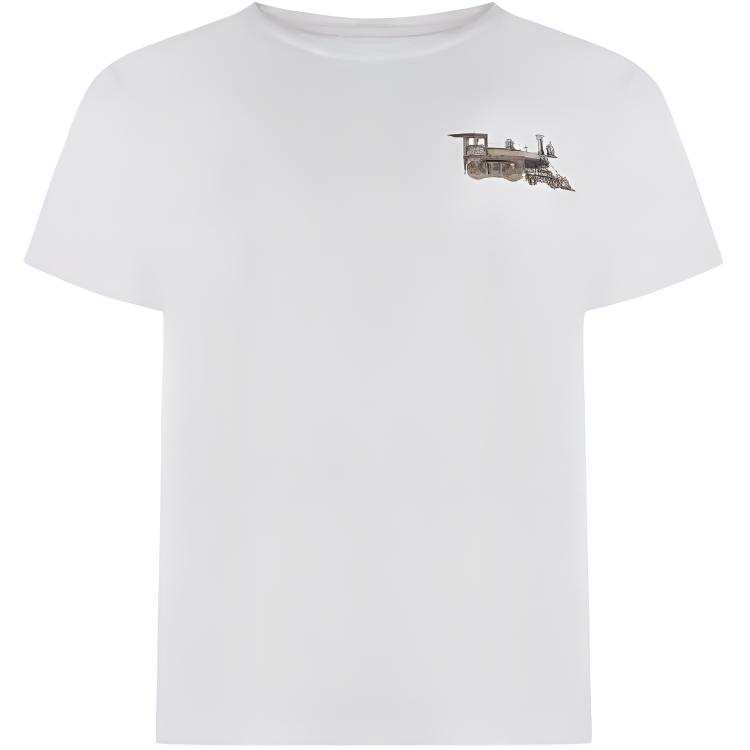 BALLY T Shirts Men's White Crew Neck Moderate Straight Fit
