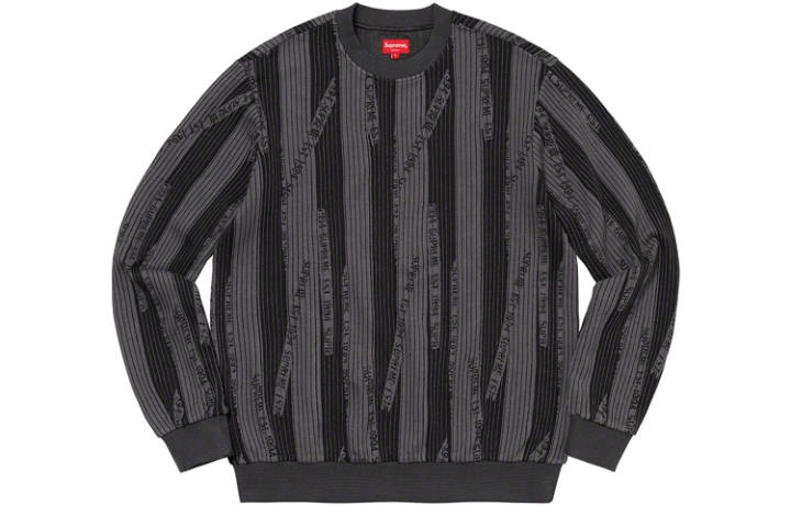 Supreme Supreme Textured Stripe Crewneck