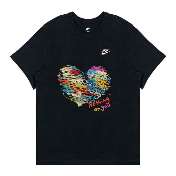 Nike Nike T Shirts Unisex Black Crew Neck Moderate Straight Fit