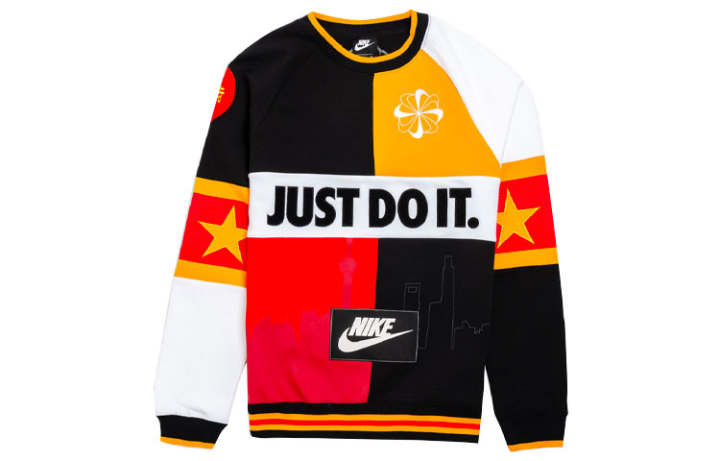 Nike Nike Air Force 270 Sweatshirts Men's Multicolor Crew Neck Moderate Regular