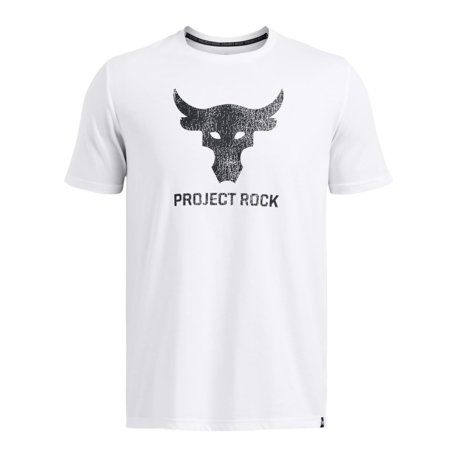 Under Armour Project Rock Payoff Graphic Short Sleeve T Shirt Men's White