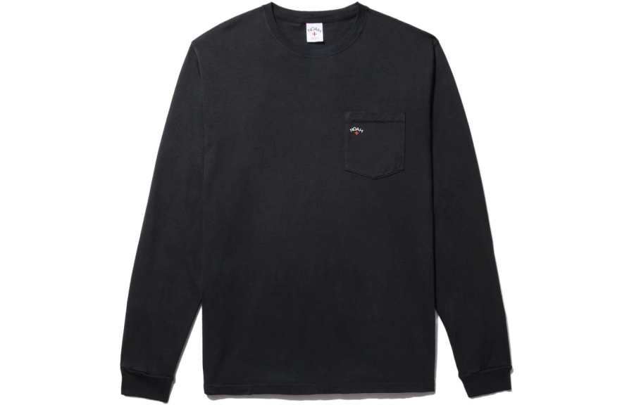 NOAH NOAH Logo print Long sleeved T shirt