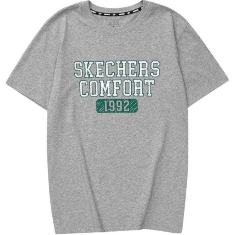 Skechers T Shirt Men's Medium Heather Gray