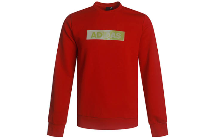 Adidas Adidas Sweatshirts Men's Red Crew Neck Moderate Regular