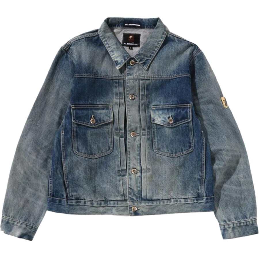 A BATHING APE A BATHING APE Denim Jacket Unisex Blue