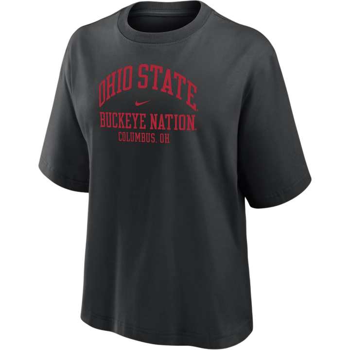 Nike Nike Ohio State Nike Women's College Boxy T-Shirt In Black
