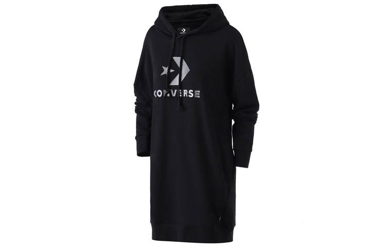 Converse Converse Sweatshirts Women's Black Hooded Moderate Regular