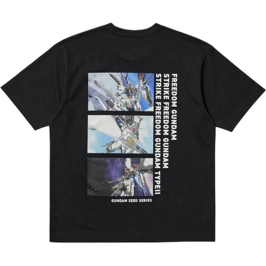 UNIQLO x JIDONGZHANSHIGAODA 45ZHOUNIAN,LIANMINGKUAN SS25 T Shirt Unisex Black