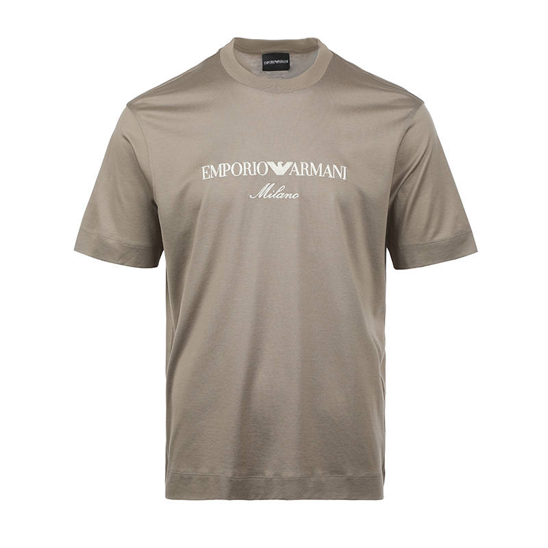 EMPORIO ARMANI Logo embroidered T shirt