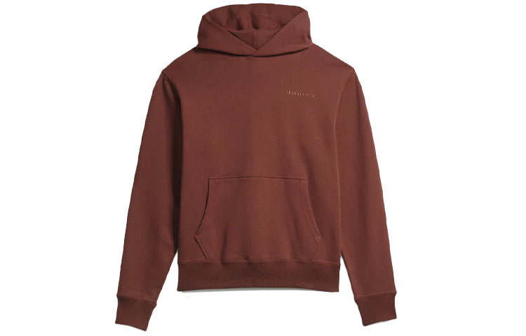 Adidas Originals BW BASICS HOOD Sweatshirts Unisex Dark Brown Hooded Moderate Regular