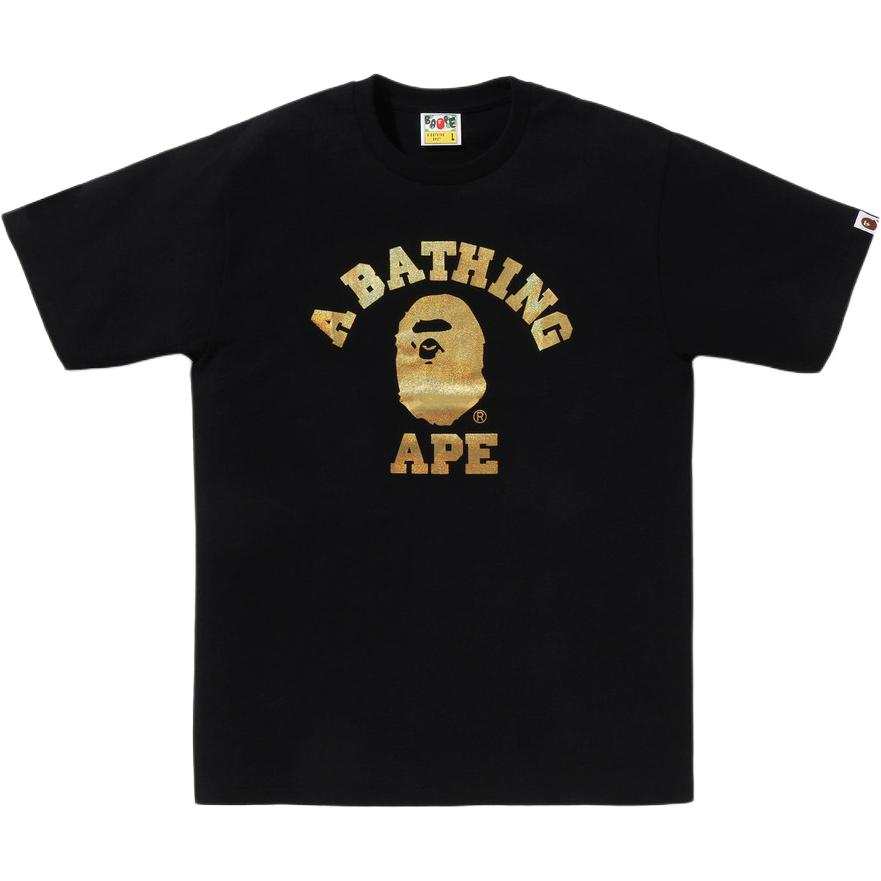 A BATHING APE Bape Foil College Bapec Tee