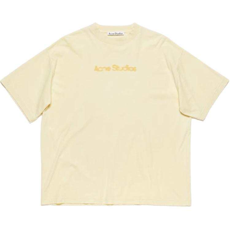 Acne Studios Acne Studios Blurred Logo Relaxed Fit T Shirt