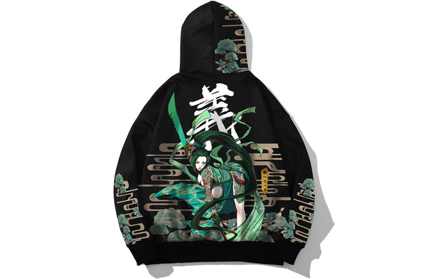 SANSYAS x HONGLIANZHIMENG,GUANYU Hooded Loose Fit Sweatshirt Unisex