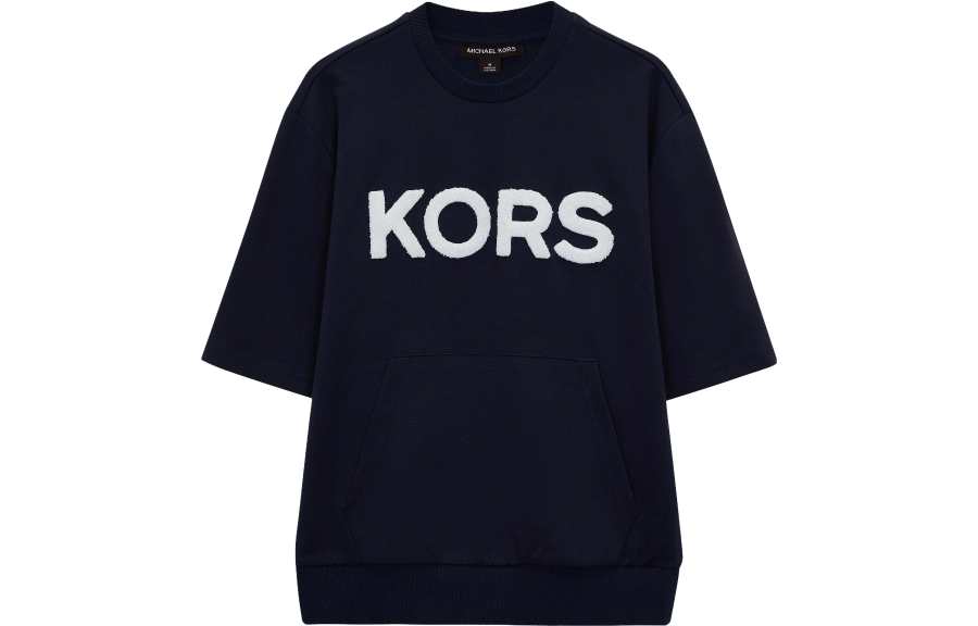 MICHAEL KORS MICHAEL KORS Sweatshirts Men's Navy Blue Crew Neck Moderate Regular