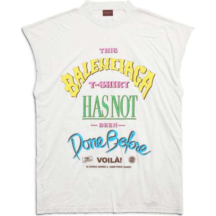 Balenciaga T Shirt Regular Men's White