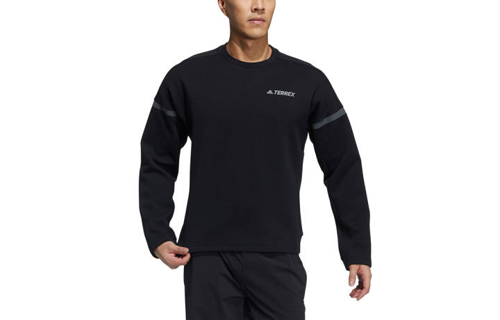 Adidas Adidas Sweatshirts Unisex Black Crew Neck Moderate Regular