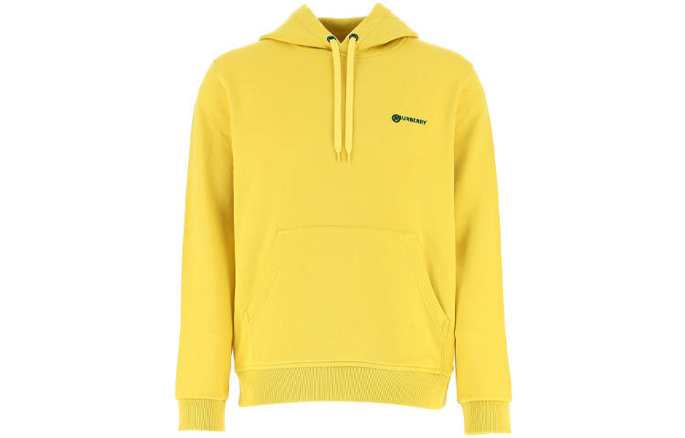 Burberry Sweatshirts Men's Yellow Hooded Moderate Regular