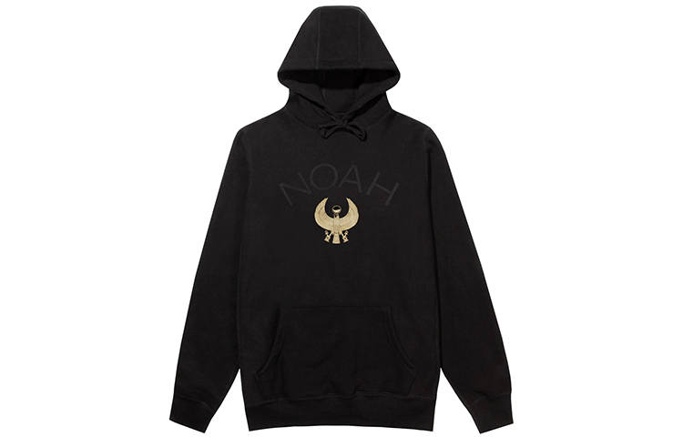 NOAH NOAH Sweatshirts Unisex Black Hooded Moderate Regular