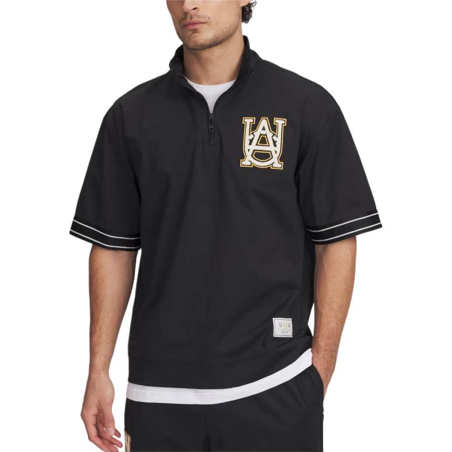 Under Armour T Shirt Men's Black/Noble Gold/Gemstone Color