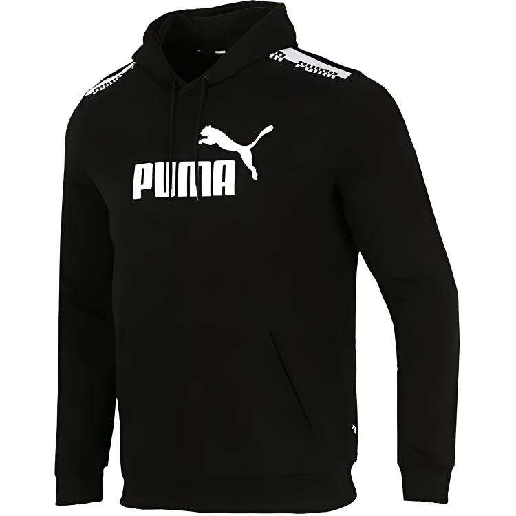 PUMA PUMA Sweatshirts Men's Black Hooded Moderate Regular