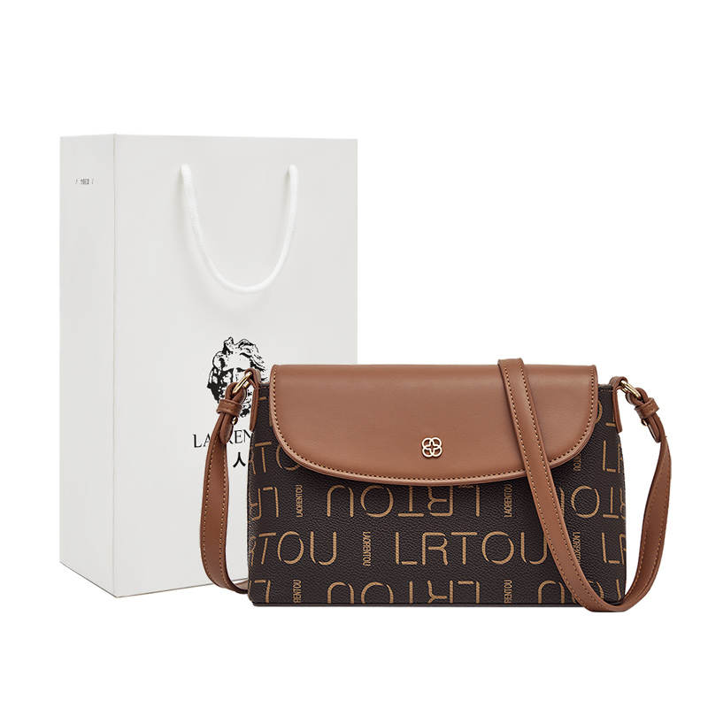 LAORENTOU Synthetic Leather Shoulder Bag Women's Coffee
