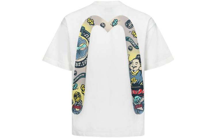 EVISU EVISU Godhead Daicock Cotton T-shirt