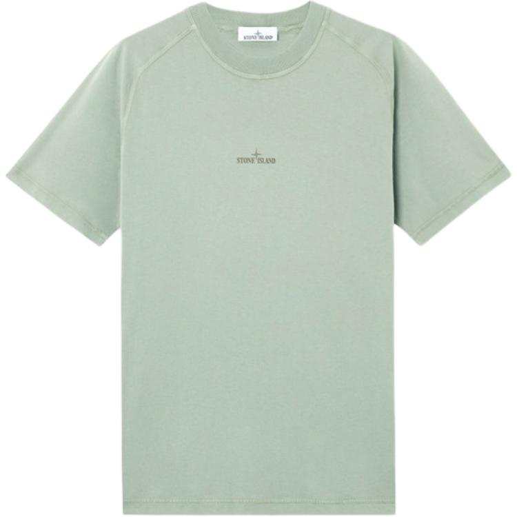 STONE ISLAND Compass Printed Crewneck T Shirt