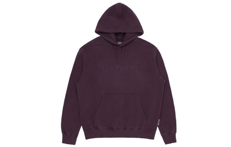Carhartt WIP Sweatshirts Men's Purple Hooded Moderate Regular