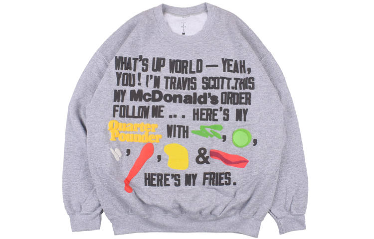 Travis Scott Travis Scott Sweatshirt Unisex Gray